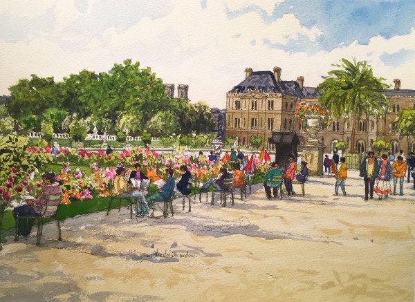 Aquarelle Originale Paris