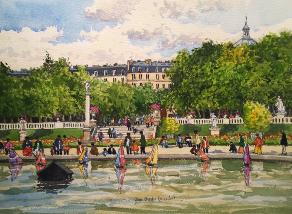 Aquarelle Originale Paris