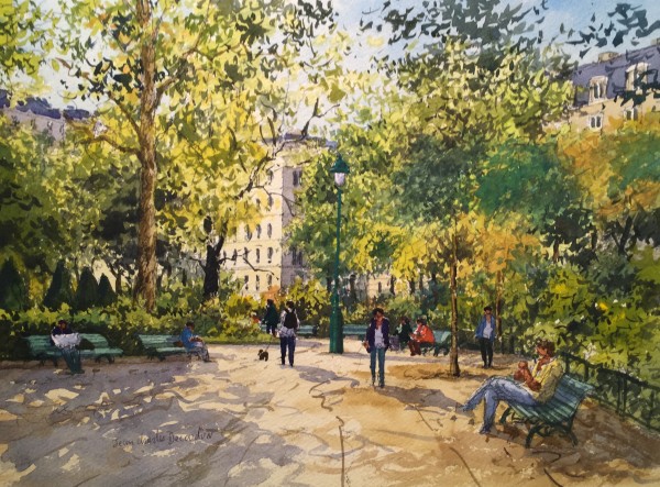 Aquarelle Originale Paris